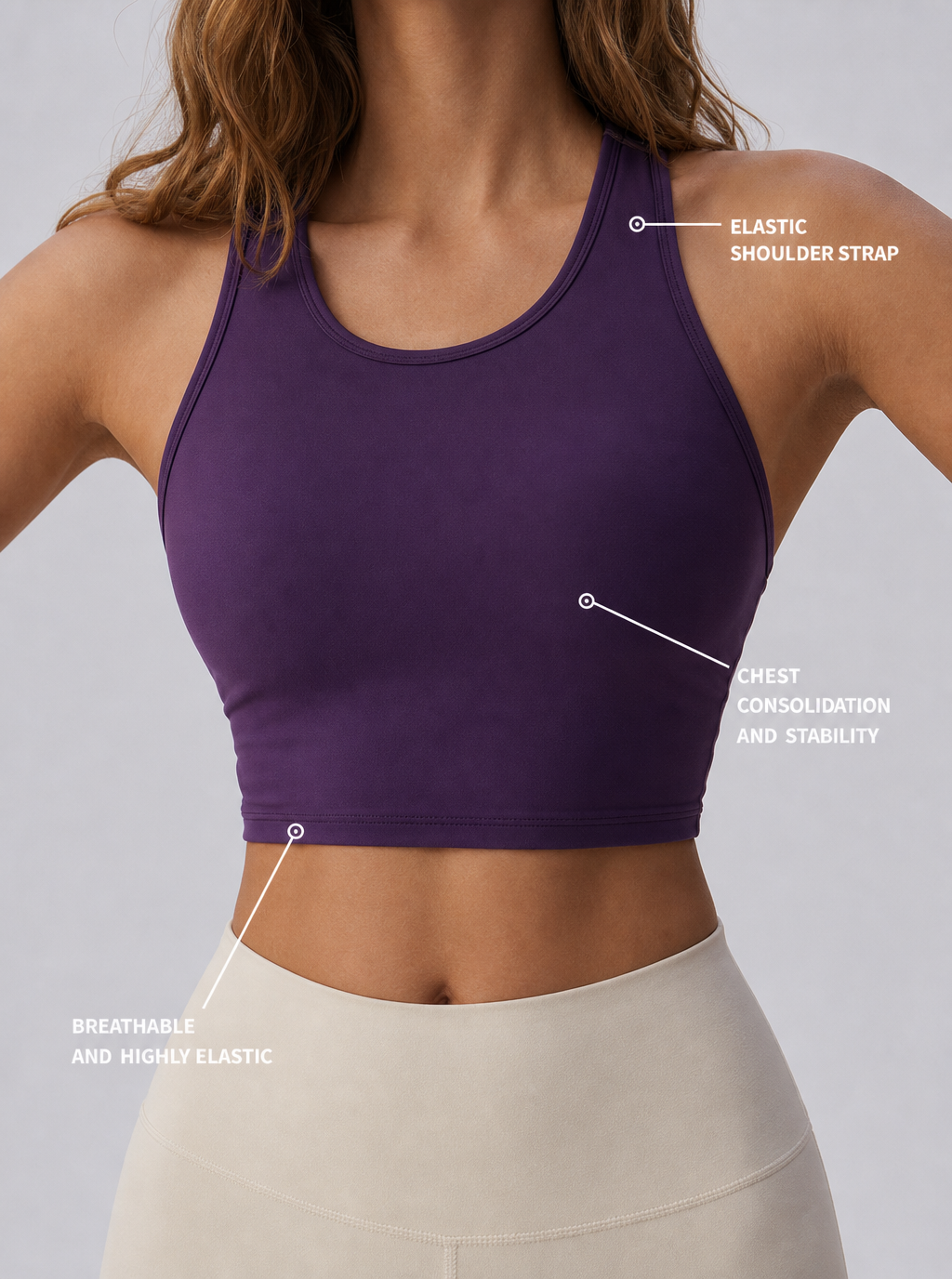 Avrane The Tamsin Twist-Back Racer Top - women's fitted open-back crop top