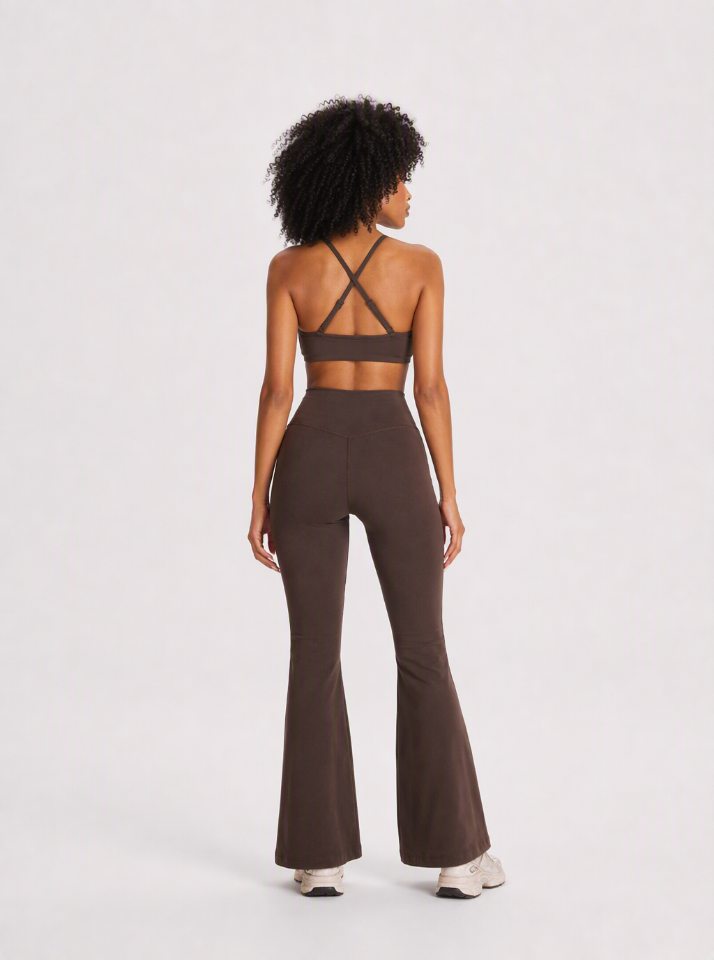 Avrane The Imogen Cross-Waist Bottom - women's high-rise cross-waist flared pants