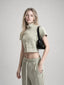 Avrane Rylee Short Sleeve Zip Jacket Top