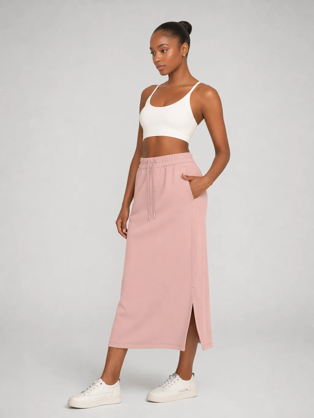 Avrane Tabitha Straight Midi Skirt